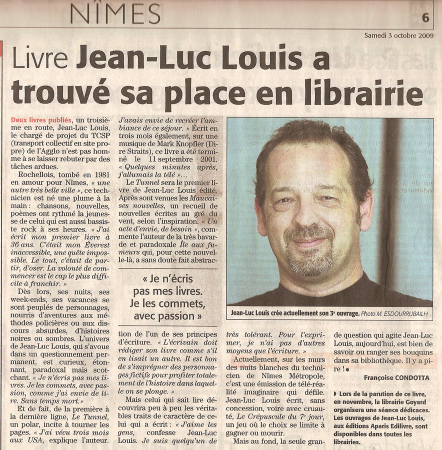 Midi Libre du 0" Octobre 2009